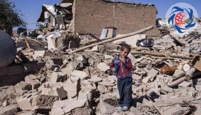 فیلم لحظه ریزش کوه گنو در پی زلزله لافت