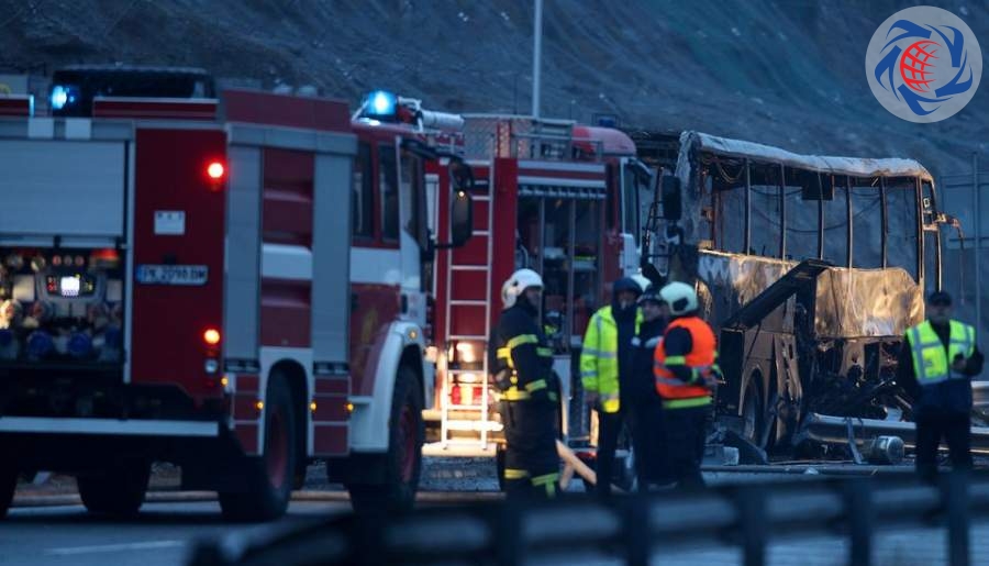زنده زنده سوختن 45 زن و مرد در آتش سوزی اتوبوس/ در بلغارستان رخ داد +عکس