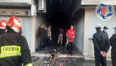 فیلم آتش سوزی هولناک مرکز خرید در آبیک قزوین  