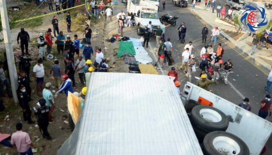 تصادف مرگبار اتوبوس مهاجرین/ 53 نفر کشته شدند +عکس