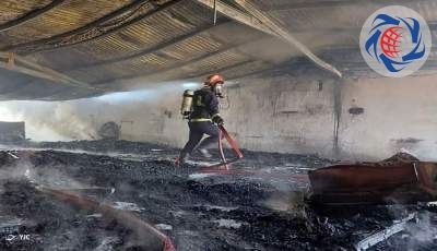 مغازه نجاری در مهاباد در آتش سوخت